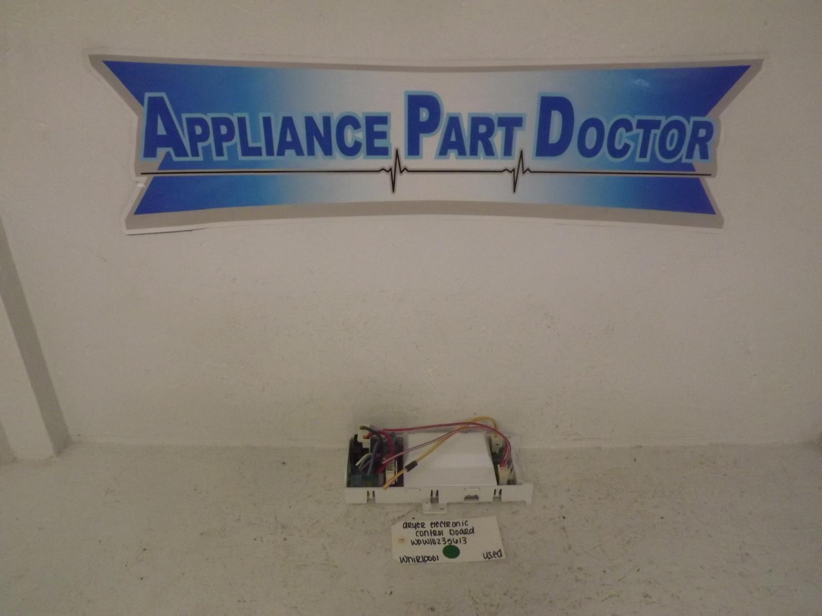 Whirlpool Dryer WPW10235613 Electronic Control Board Used Whirlpool Dryer WPW10235613 Electronic Control Board Used